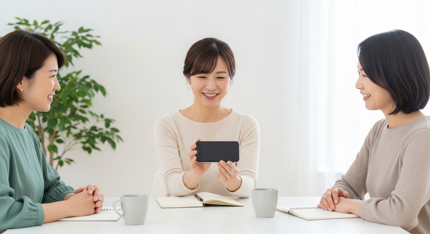 参照元サイトマップ未検出を確認する日本人女性