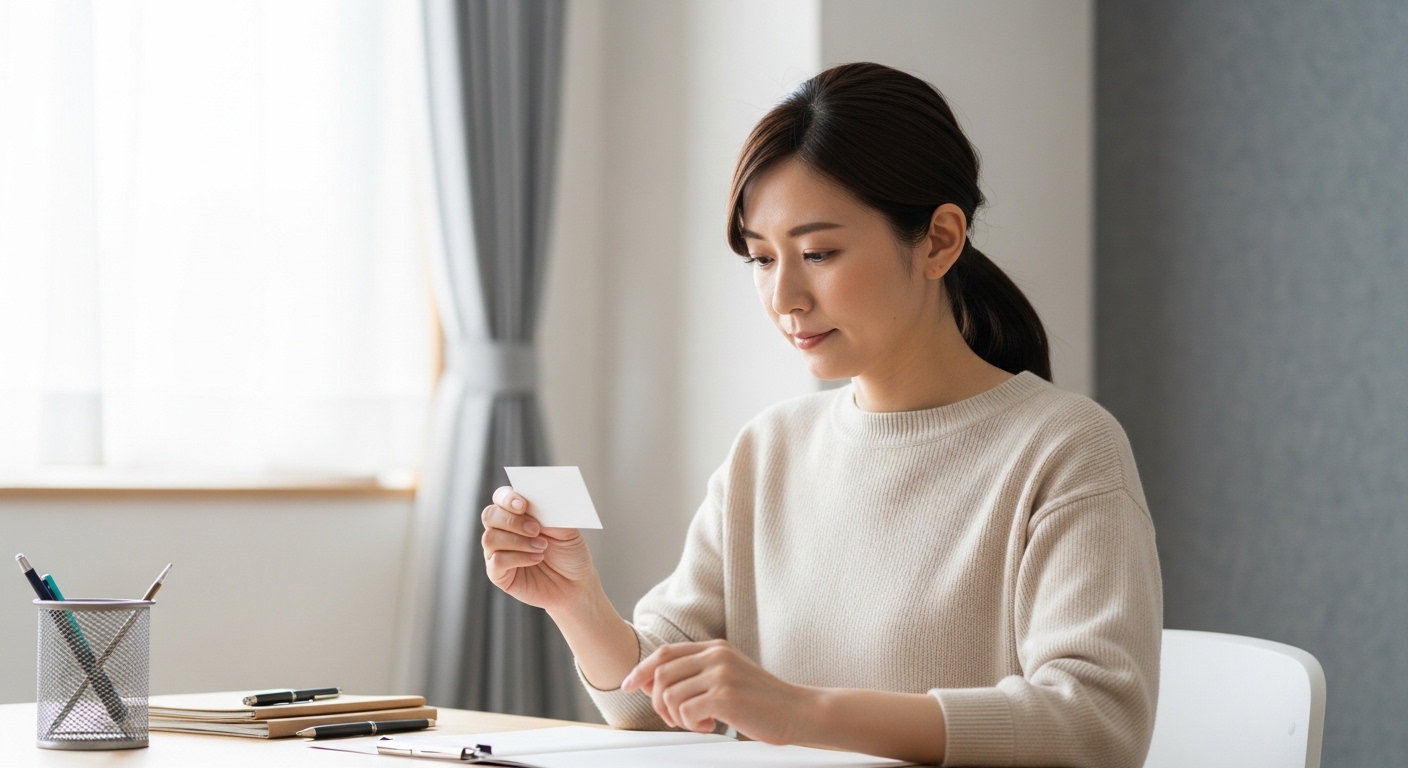 日本人女性の名刺住所と肩書き例