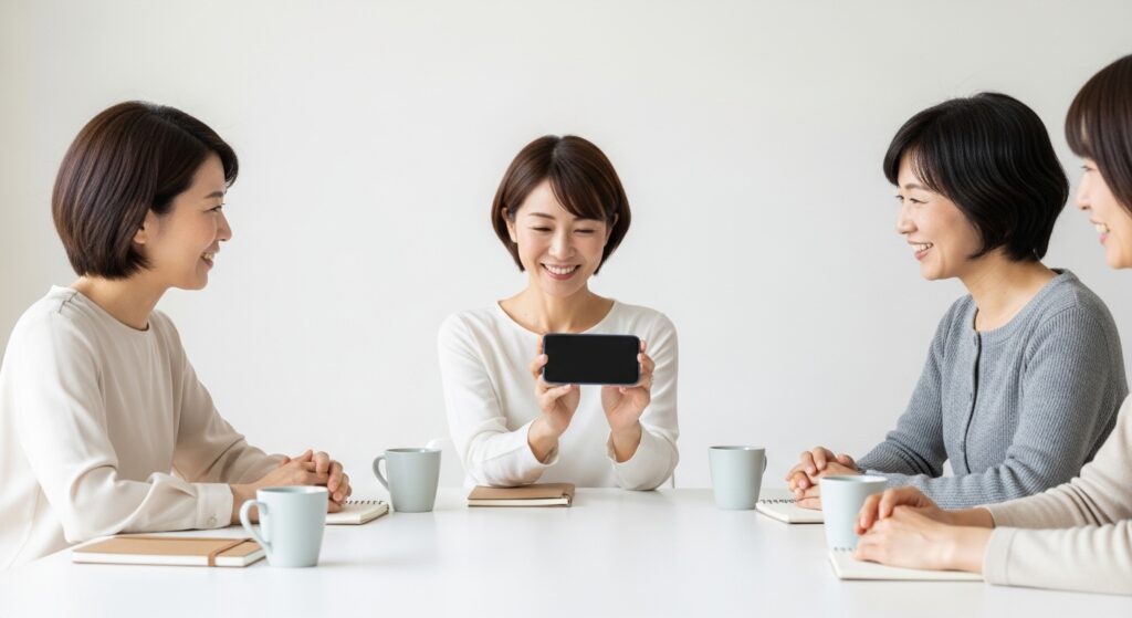 不労所得とワードプレスブログで安定収益を目指す女性起業家がパソコンでブログ運営を行うイメージ