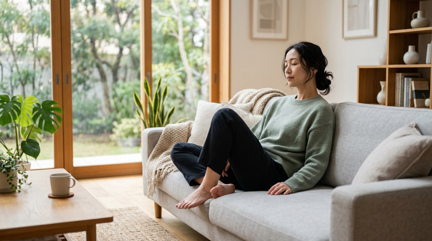 webデザイナーやめとけは本当なのかを調べながら自分に合う働き方を考える主婦を表すイメージ画像