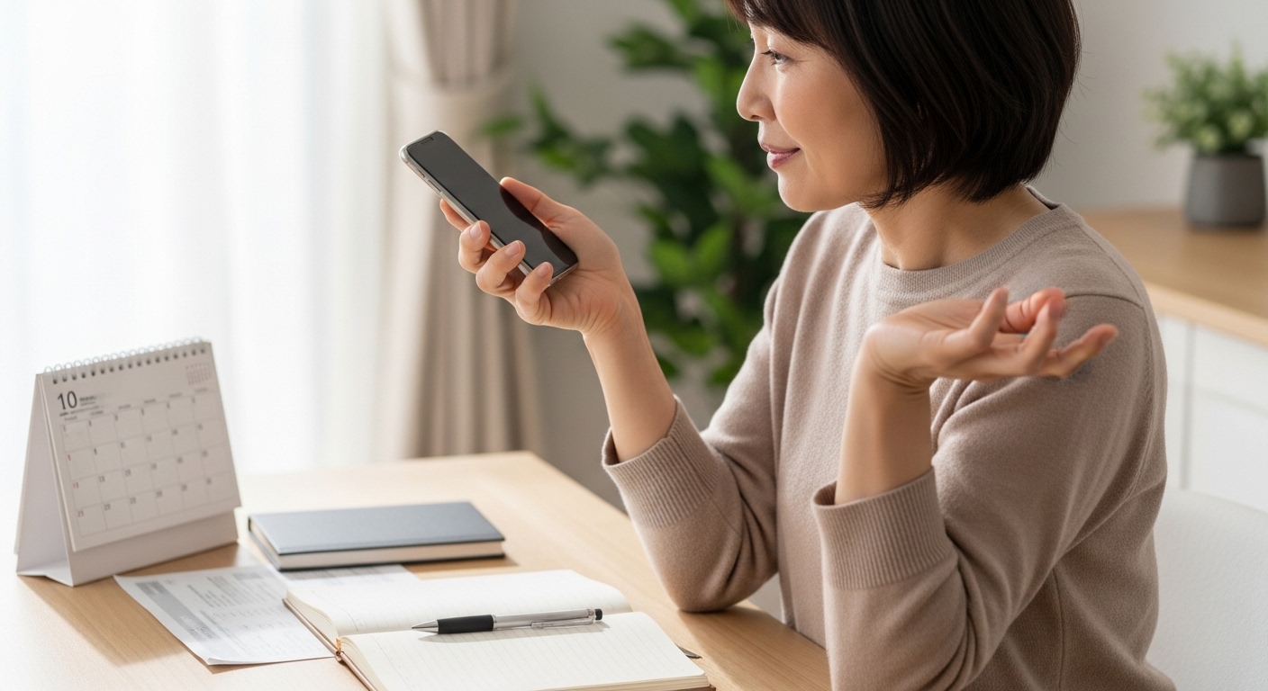 SNS投稿を準備する様子を表すイメージ画像